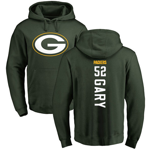 Men Green Bay Packers Green #52 Gary Rashan Backer Nike NFL Pullover Hoodie Sweatshirts